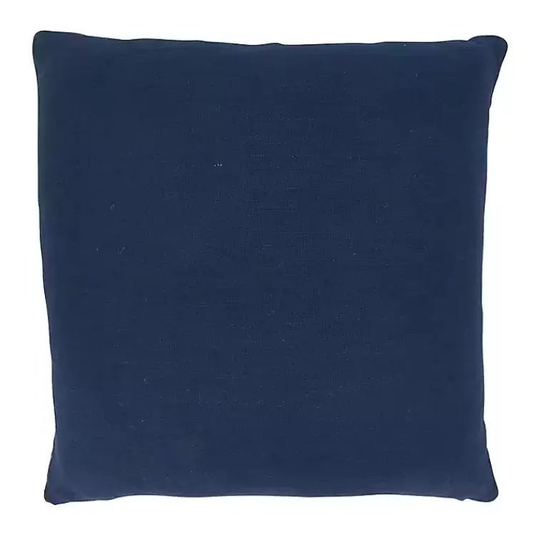 Clearance Blue Geometric Colorblock Throw Pillow Pillows