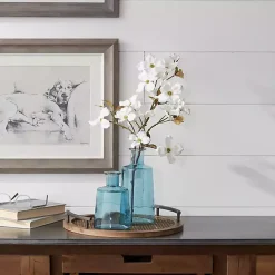 Online Glass Bottle Vases, Set of 2 Vases