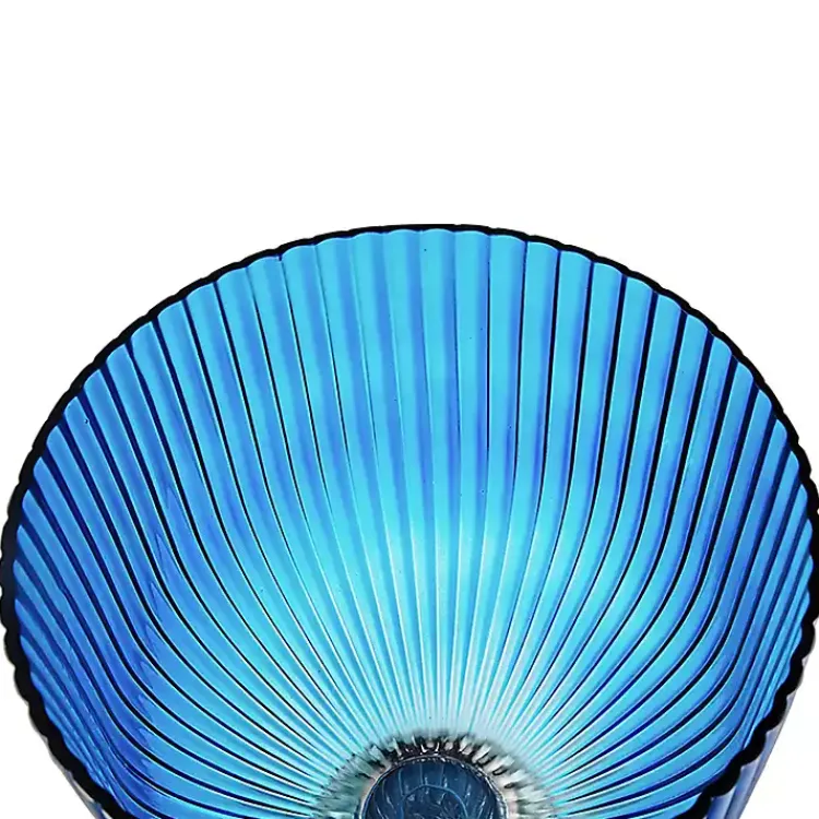 Outlet Glass Vase with Silver Pedestal Base, 16 in. Vases