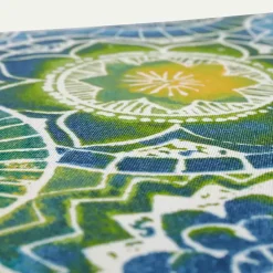 Kirklands Home Outdoor Cushions & Pillows|Blue Green Lagoon Wicker Chair Cushions, Set of 2