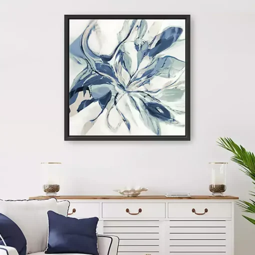 Kirklands Home Canvas Art|Blue Halcyon Framed Canvas Art Print