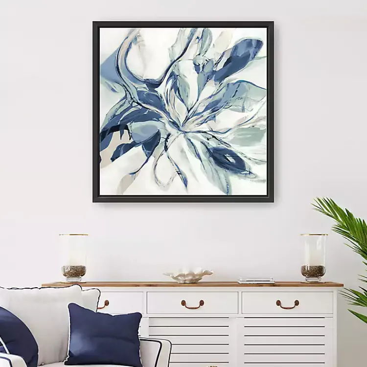 Kirklands Home Canvas Art|Blue Halcyon Framed Canvas Art Print