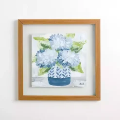 Kirklands Home Framed Art|Blue Hydrangea Blooms Framed Art Print