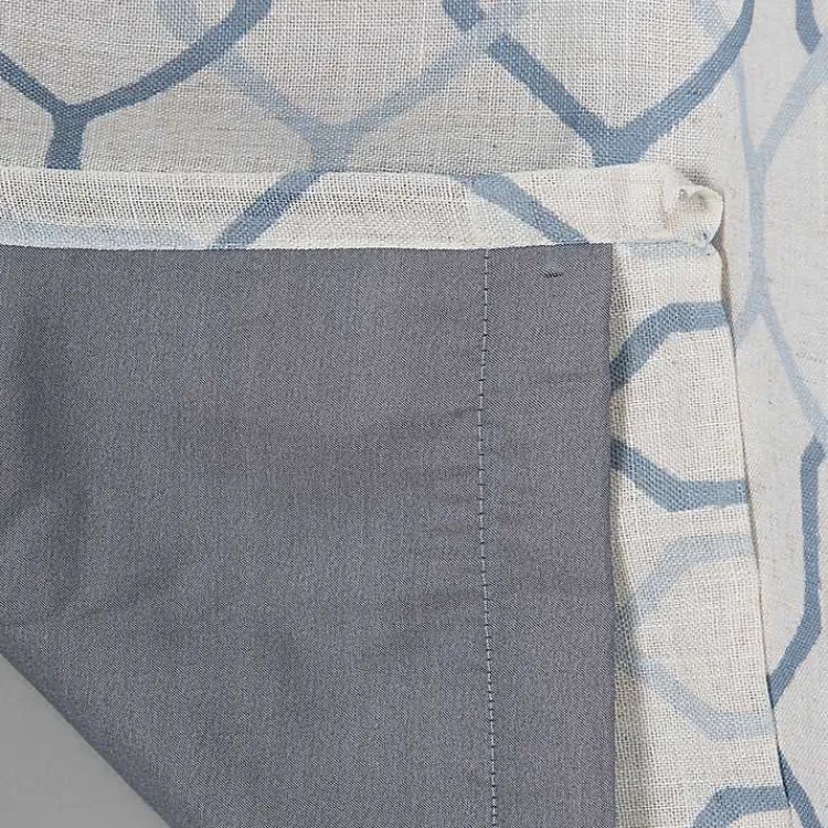 Kirklands Home Curtains & Drapes|Blue Interlock Single Curtain Panel, 84 in.