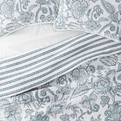 Kirklands Home Quilts|Blue Jacobean Reversible 3-pc. King Quilt Set