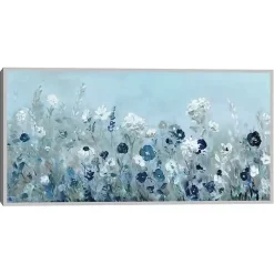 Kirklands Home Framed Art|Blue Light Garden Framed Canvas Art Print