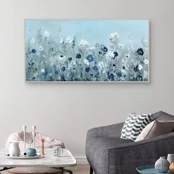 Kirklands Home Framed Art|Blue Light Garden Framed Canvas Art Print