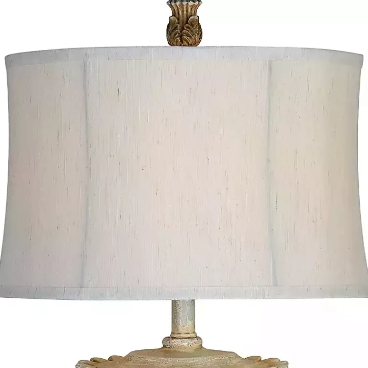 Kirklands Home Table Lamps|Blue Lilly Table Lamps, Set of 2 Ivory