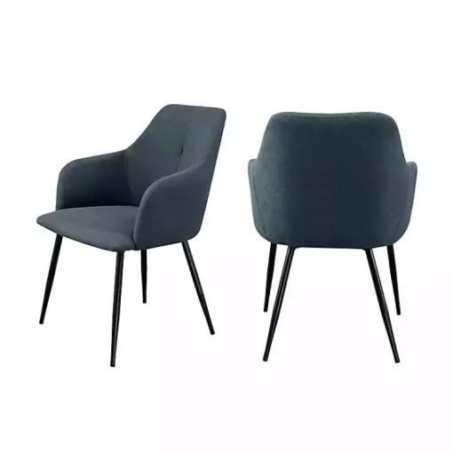Kirklands Home Dining Chairs|Lily Upholstered Dining Chairs, Set of 2 Blue