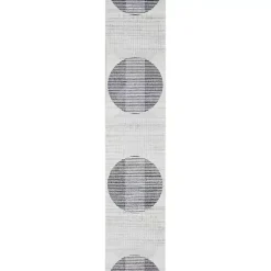 Kirklands Home Area Rugs|Blue Linear Geometric Washable Runner, 2x12