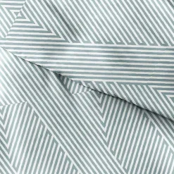 Kirklands Home Duvets|Blue Linear 3-pc. King Duvet Cover Set