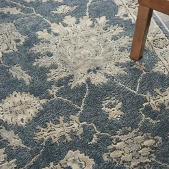 Kirklands Home Area Rugs|Blue Lush Vines Area Rug, 5x7