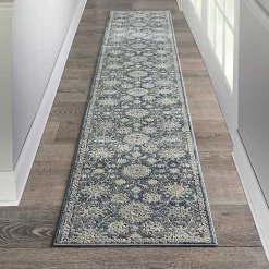 Kirklands Home Area Rugs|Blue Lush Vines Runner