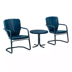 Kirklands Home Outdoor Sets|Madison 3-pc. Chat Set Blue
