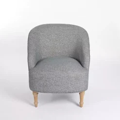 Kirklands Home Accent Chairs|Maria Curved Accent Chair Blue