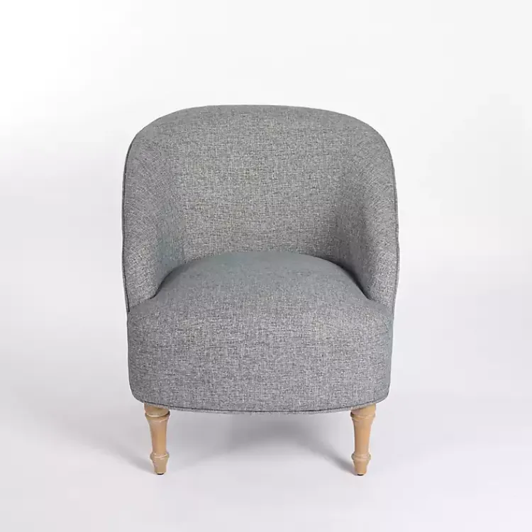 Kirklands Home Accent Chairs|Maria Curved Accent Chair Blue