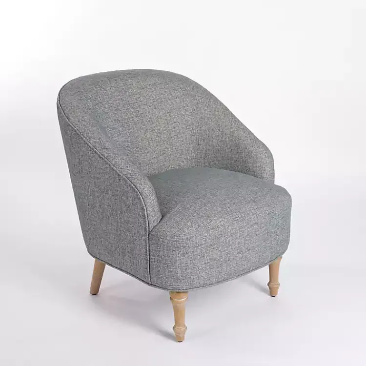 Kirklands Home Accent Chairs|Maria Curved Accent Chair Blue
