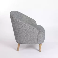 Kirklands Home Accent Chairs|Maria Curved Accent Chair Blue