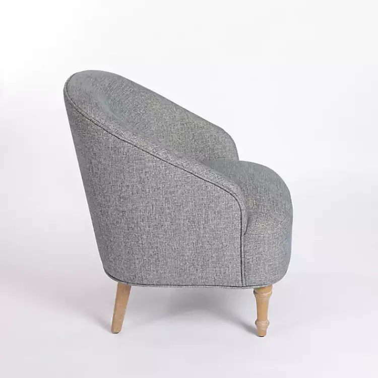 Kirklands Home Accent Chairs|Maria Curved Accent Chair Blue