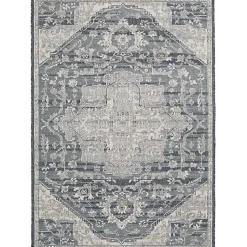 Kirklands Home Outdoor Rugs|Medallion Lava Indoor/Outdoor Area Rug, 7x9 Blue