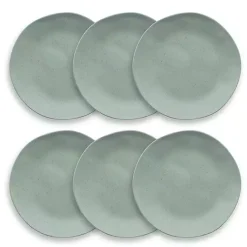 Kirklands Home Outdoor Dining|Melamine Santal Salad Plates, Set of 6 Blue