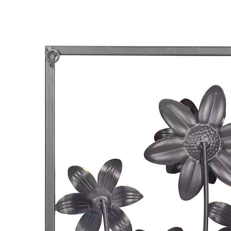 Kirklands Home Wall Plaques|Metal Floral Panel Wall Plaques, Set of 2 Blue