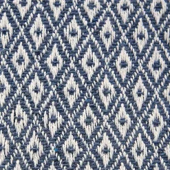 Kirklands Home Table Linens|Mini Diamond Fringe End Table Runner, 108 in. Blue