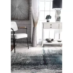 Kirklands Home Area Rugs|Blue Nora Abstract Area Rug, 5x8