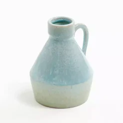 Blue Ombre Ceramic Jug Vase, 6 in. Vases