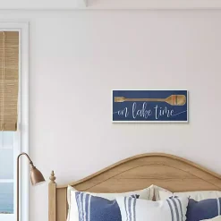 Kirklands Home Wall Plaques|On Lake Time Wall Plaque Blue