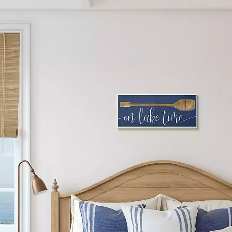 Kirklands Home Wall Plaques|On Lake Time Wall Plaque Blue