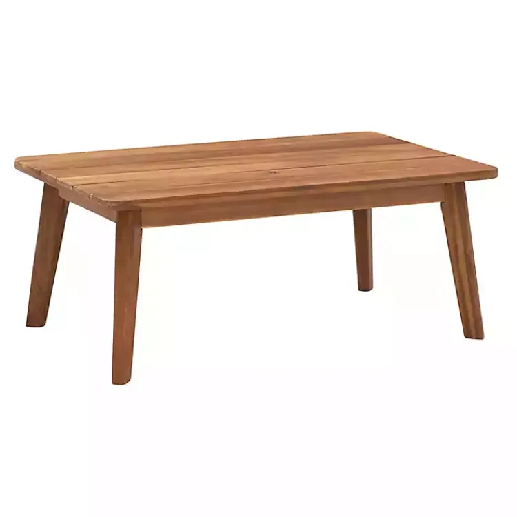 Kirklands Home Outdoor Sets|4-pc. Acacia Wood Outdoor Living Set Blue