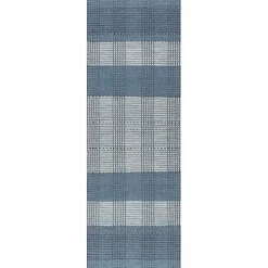 Kirklands Home Area Rugs|Plaid Emily Henderson x RugsUSA Runner, 2x8 Blue