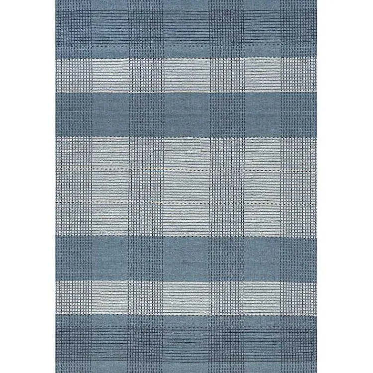 Kirklands Home Area Rugs|Plaid Emily Henderson x RugsUSA Area Rug, 4x6 Blue