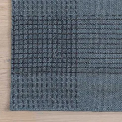 Kirklands Home Area Rugs|Plaid Emily Henderson x RugsUSA Area Rug, 4x6 Blue