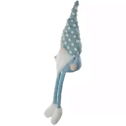 Blue Polka Dotted Gnome Shelf Sitter Statues & Figurines