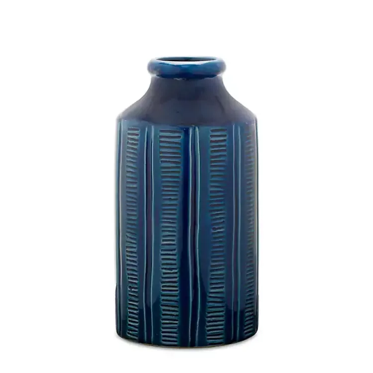 Discount Ribbed Terracotta Vase, 10 in. Vases