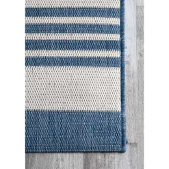 Kirklands Home Outdoor Rugs|Robin Stripe Outdoor Rug, 5x8 Blue