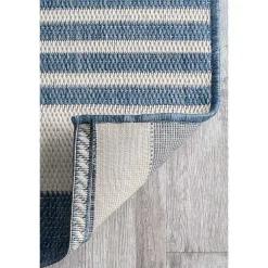 Kirklands Home Outdoor Rugs|Robin Stripe Outdoor Rug, 5x8 Blue