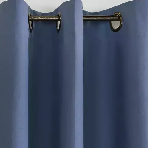 Kirklands Home Curtains & Drapes|Room Darkening Curtain Panel Set, 72 in. Blue