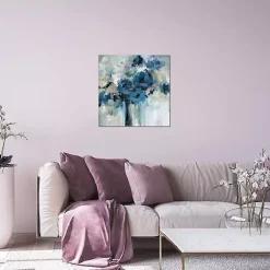 Kirklands Home Canvas Art|Rose Splash Canvas Art Print Blue