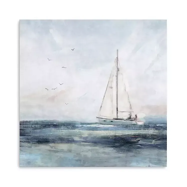 Kirklands Home Canvas Art|Sailing I Canvas Art Print Blue