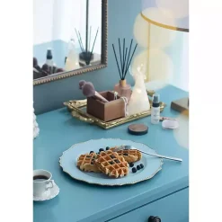 Kirklands Home Serving & Entertaining|Scalloped Beaded Rim Chargers, Set of 4 Blue