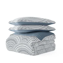 Kirklands Home Quilts|Blue Scalloped Reversible 2-pc. Twin Quilt Set
