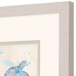 Kirklands Home Framed Art|Blue Sea Turtle Frames Art Prints, Set of 2