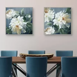 Kirklands Home Canvas Art|Secret Garden Framed Canvas Art Print Blue