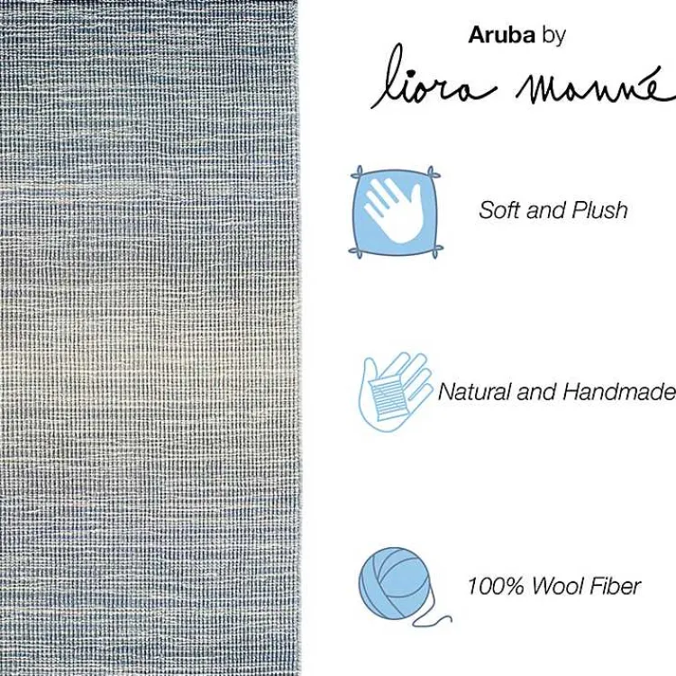 Kirklands Home Area Rugs|Shading Outdoor Area Rug, 8x10 Blue