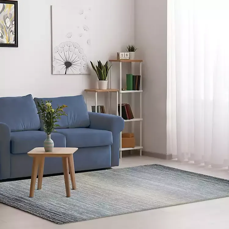 Kirklands Home Area Rugs|Shading Outdoor Area Rug, 8x10 Blue