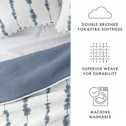 Kirklands Home Quilts|Blue Shibori Reversible 2-pc. Twin Quilt Set