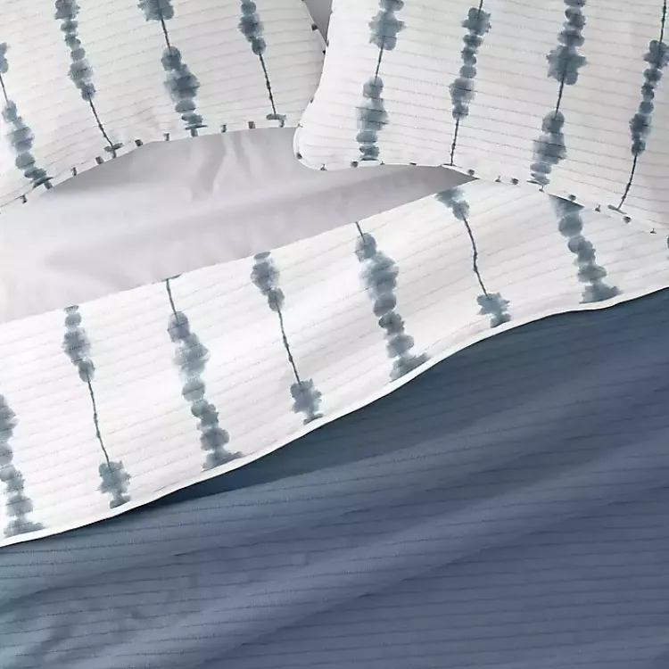 Kirklands Home Quilts|Blue Shibori Reversible 3-pc. King Quilt Set